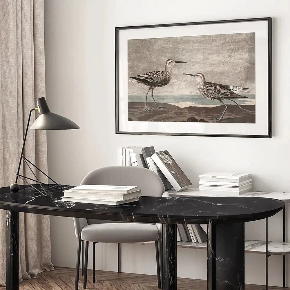 Gilded Sandpipers Framed Art Print Gilded Sandpipers Framed Art Print wall art product John James Audubon