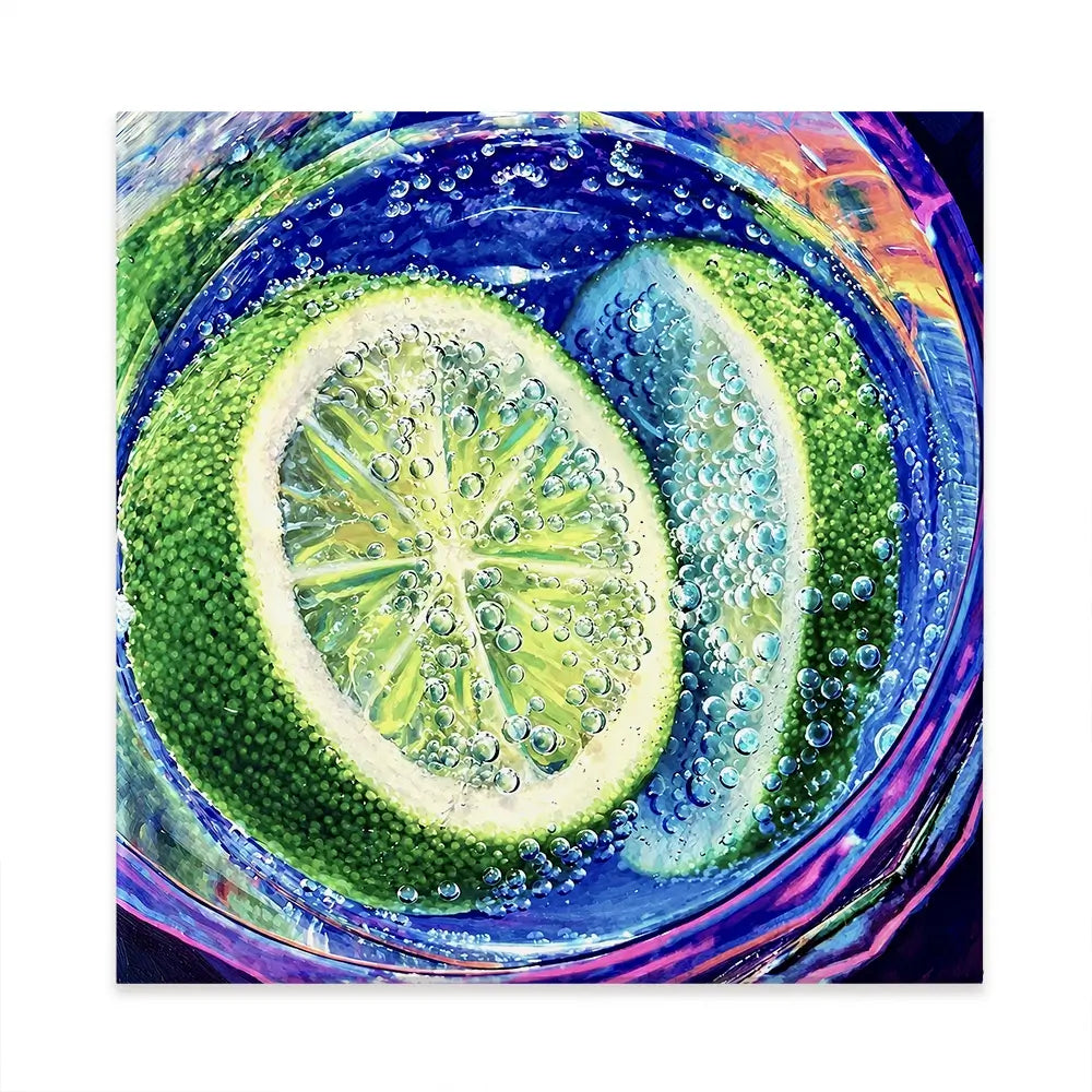 Gin And Tonic Cocktail Square Canvas Print Gin And Tonic Cocktail Square Canvas Print wall art product David Alexander Elder
