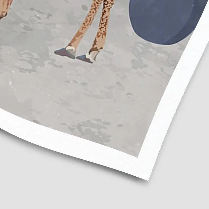 Giraffe By The Stairs Art Print Giraffe By The Stairs Art Print wall art product Sarah Manovski