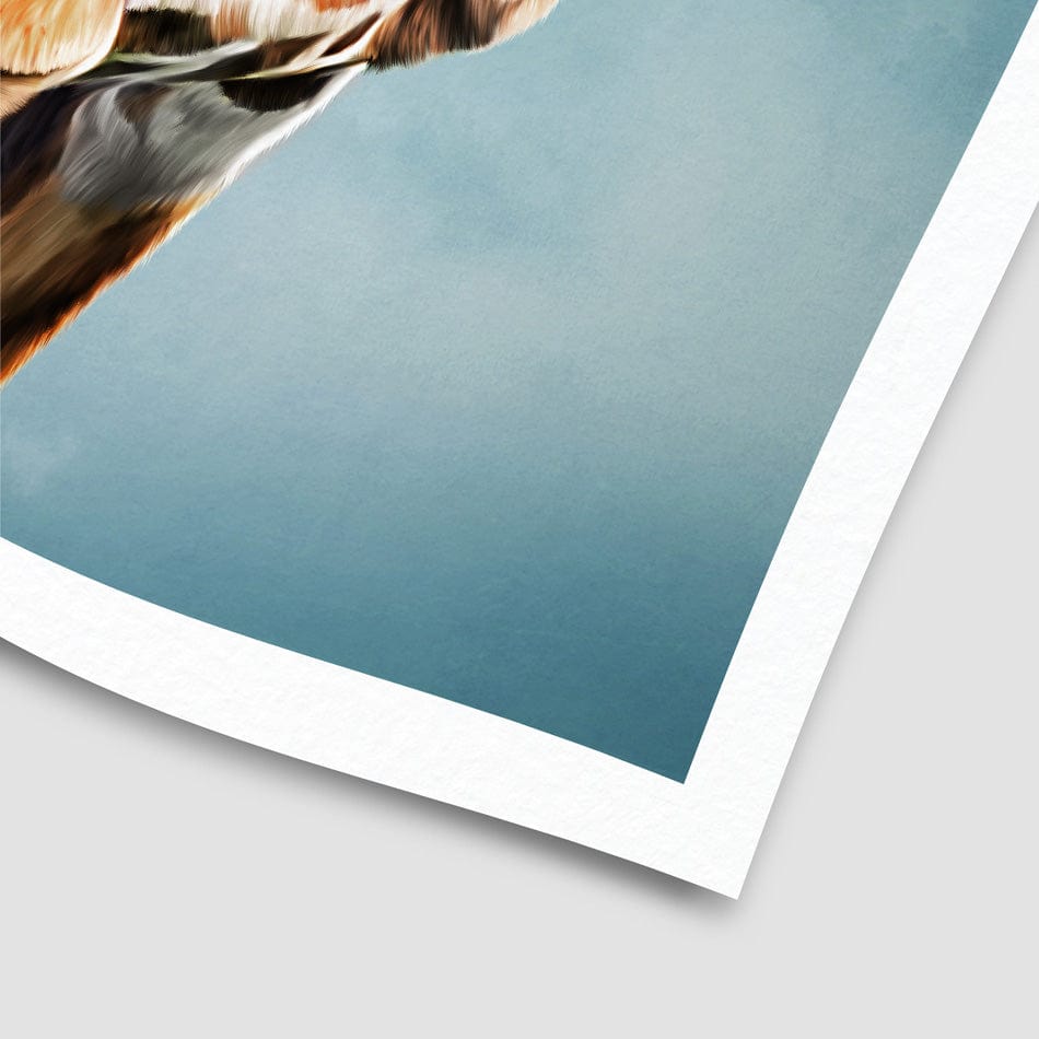 Giraffe In The Clouds Art Print wall art product dezy / Shutterstock