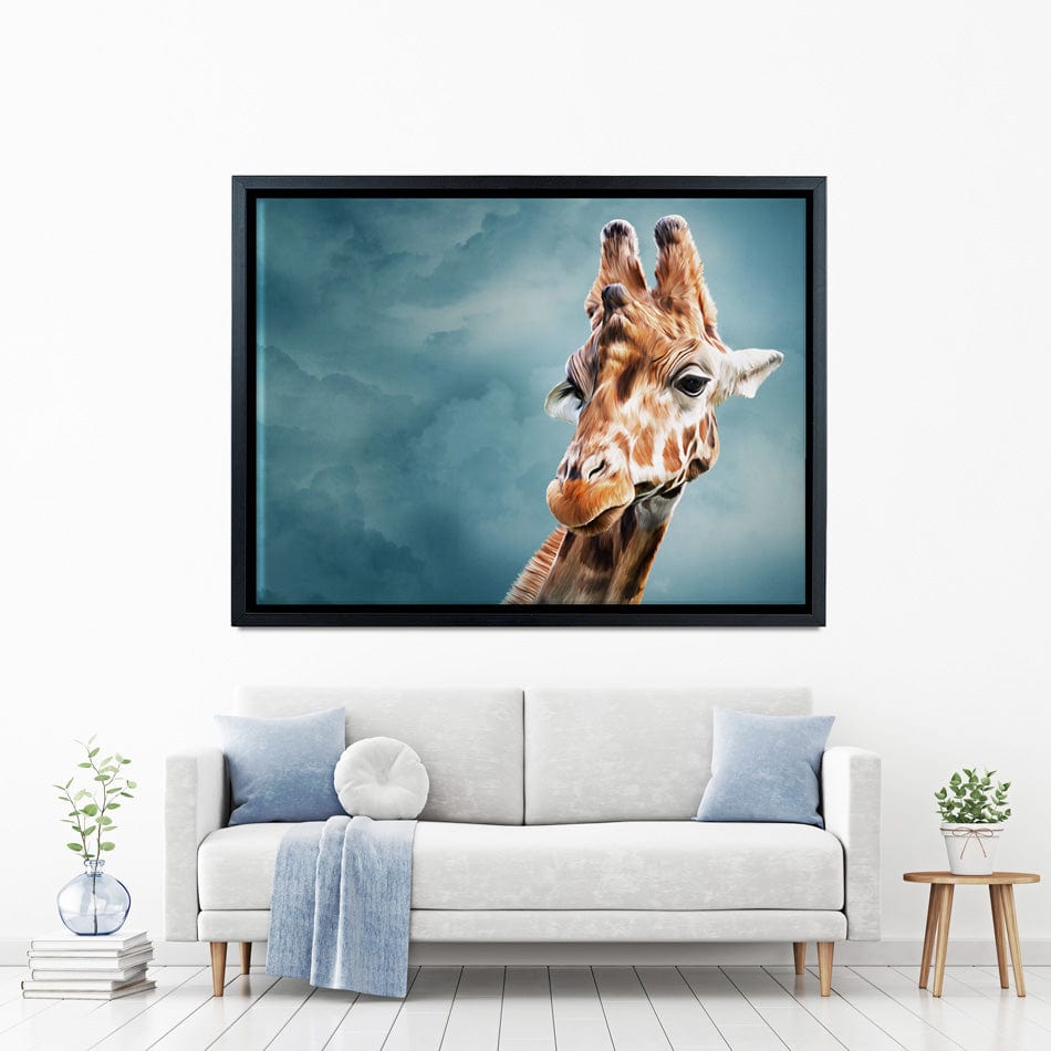 Giraffe In The Clouds Canvas Print wall art product dezy / Shutterstock