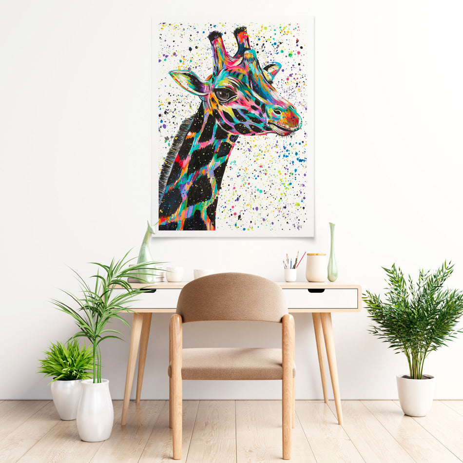 Giraffe Nora Art Print Giraffe Nora Art Print wall art product Emma LC Art