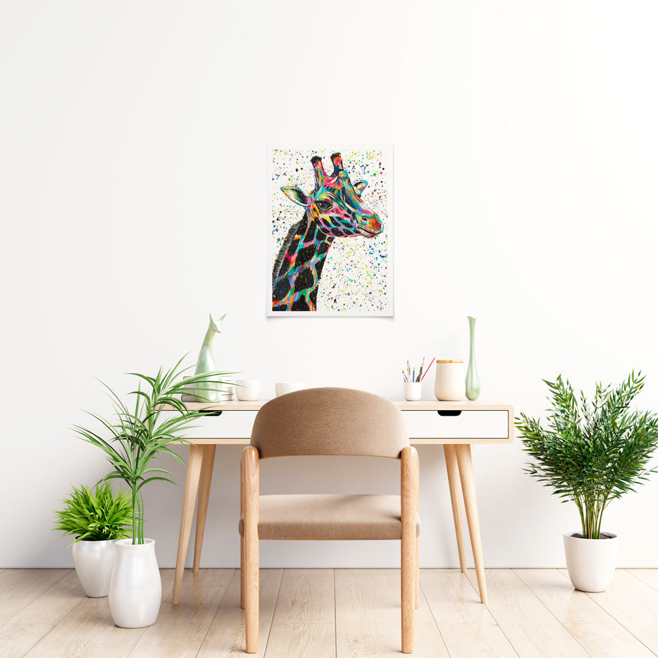 Giraffe Nora Art Print Giraffe Nora Art Print wall art product Emma LC Art