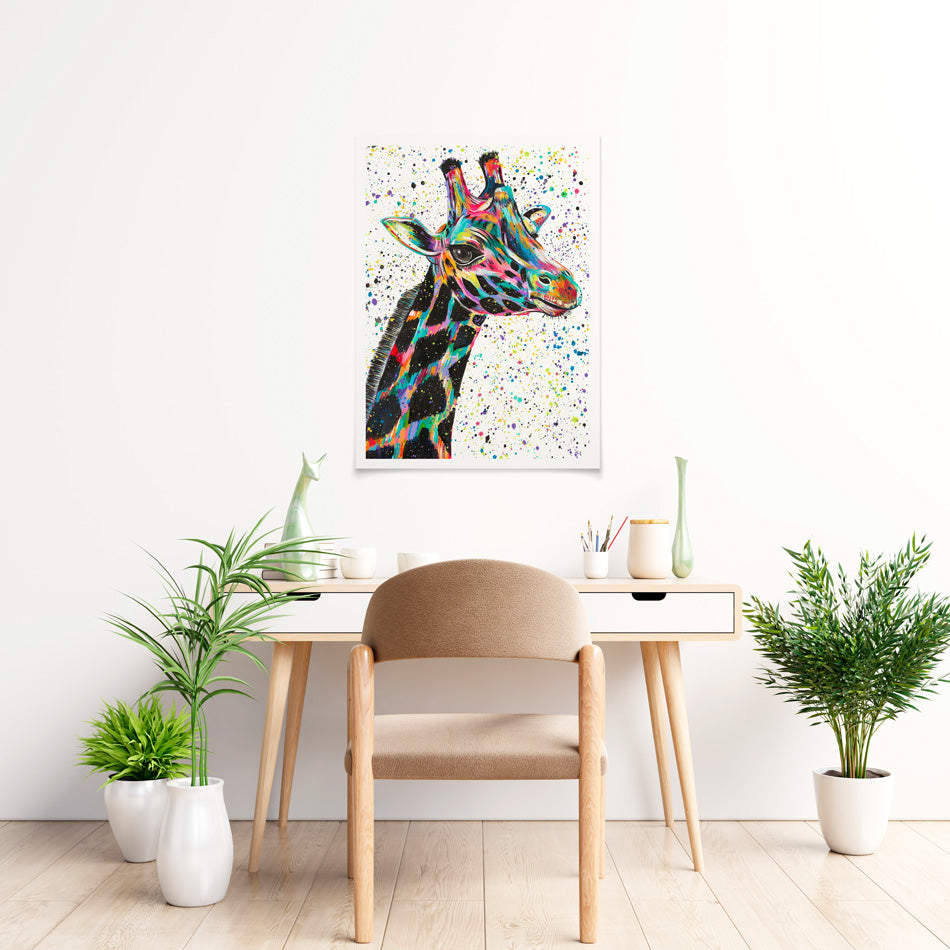 Giraffe Nora Art Print Giraffe Nora Art Print wall art product Emma LC Art