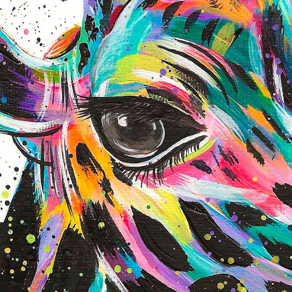 Giraffe Nora Canvas Print wall art product Emma LC Art