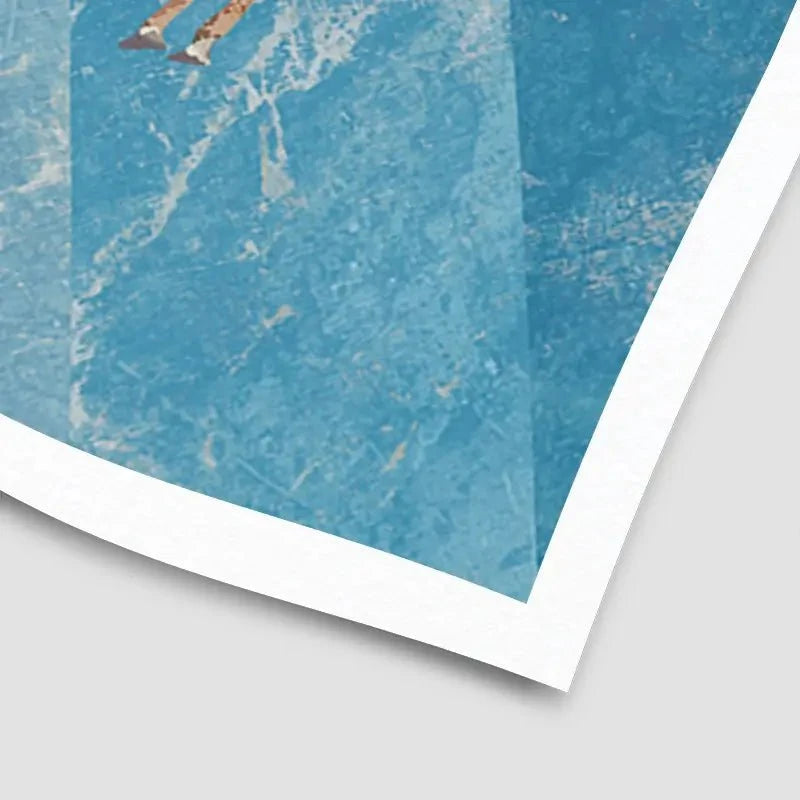 Giraffe On A Mountain Art Print Giraffe On A Mountain Art Print wall art product Sarah Manovski