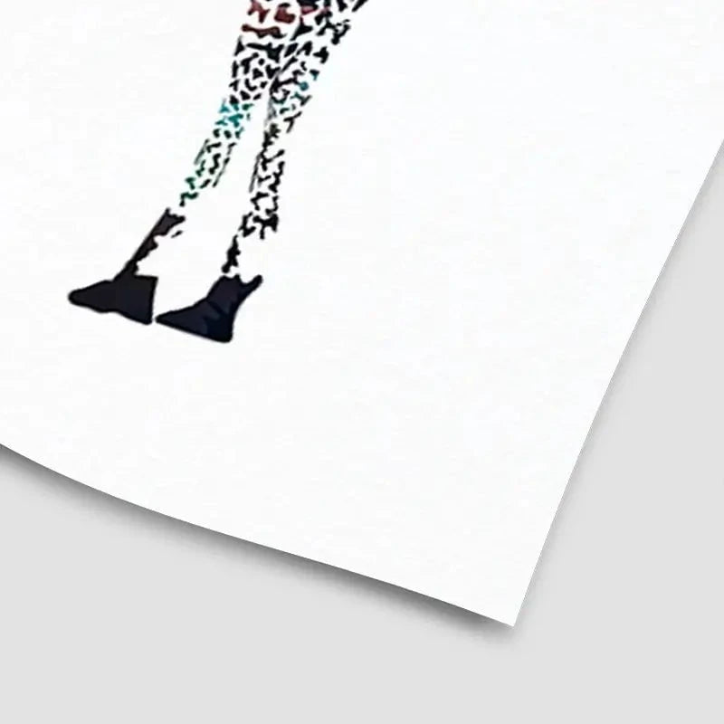 Giraffe On White Art Print Giraffe On White Art Print wall art product Sarah Manovski