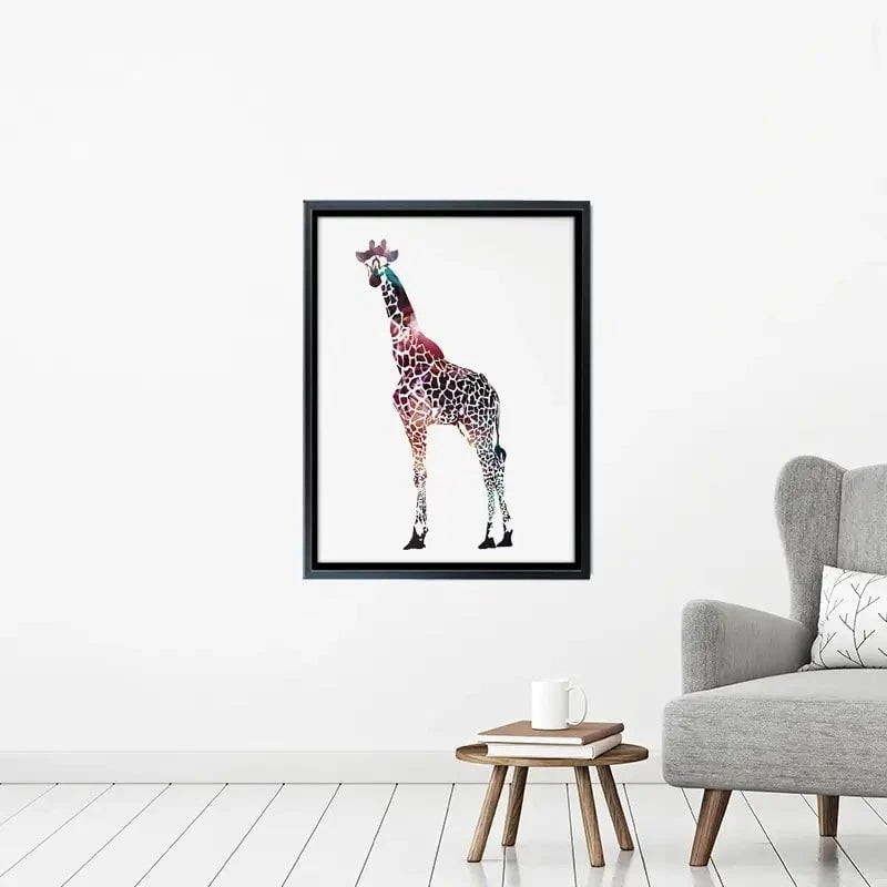 Giraffe On White Canvas Print Giraffe On White Canvas Print wall art product Sarah Manovski