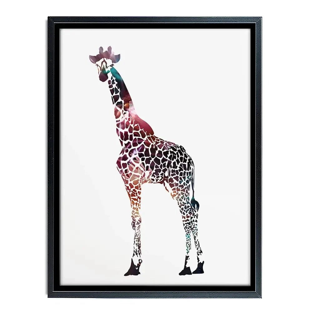 Giraffe On White Canvas Print Giraffe On White Canvas Print wall art product Sarah Manovski