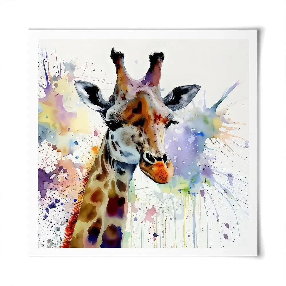 Giraffe Power Square Art Print Giraffe Power Square Art Print wall art product David Alexander Elder