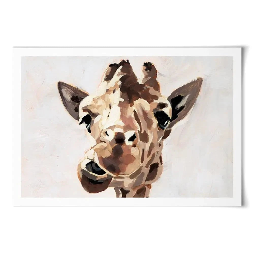 Giraffe's Gaze 2 Art Print Giraffe's Gaze 2 Art Print wall art product Victoria Barnes