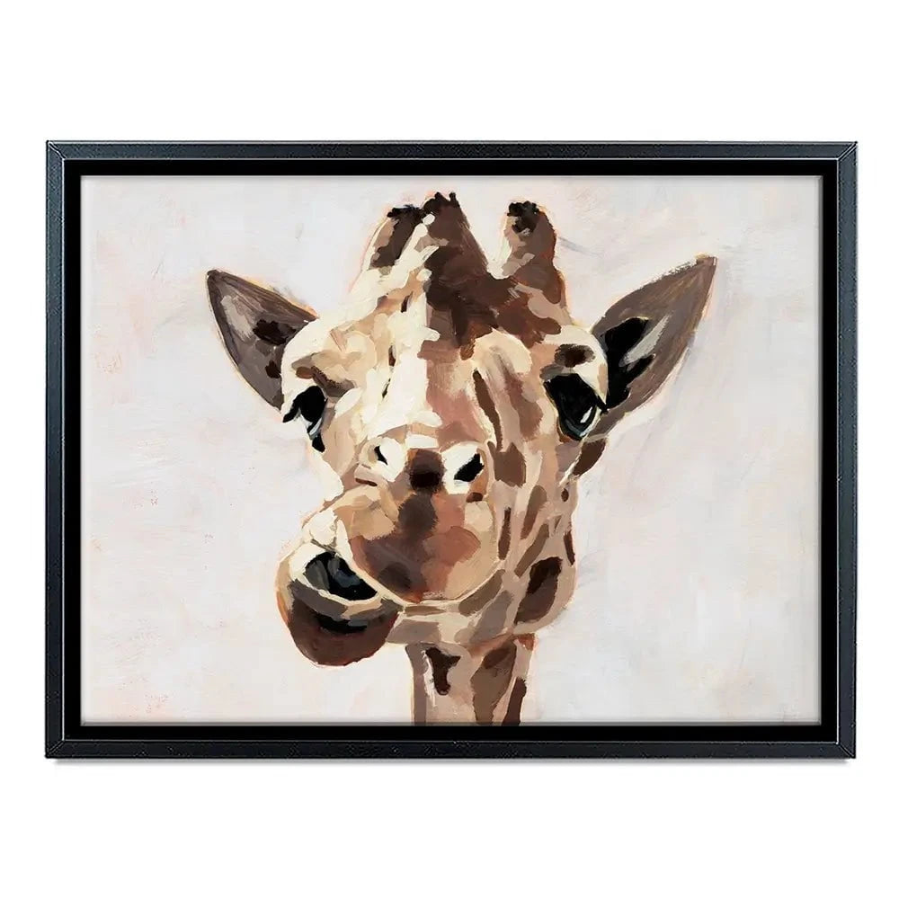 Giraffe's Gaze 2 Canvas Print Giraffe's Gaze 2 Canvas Print wall art product Victoria Barnes