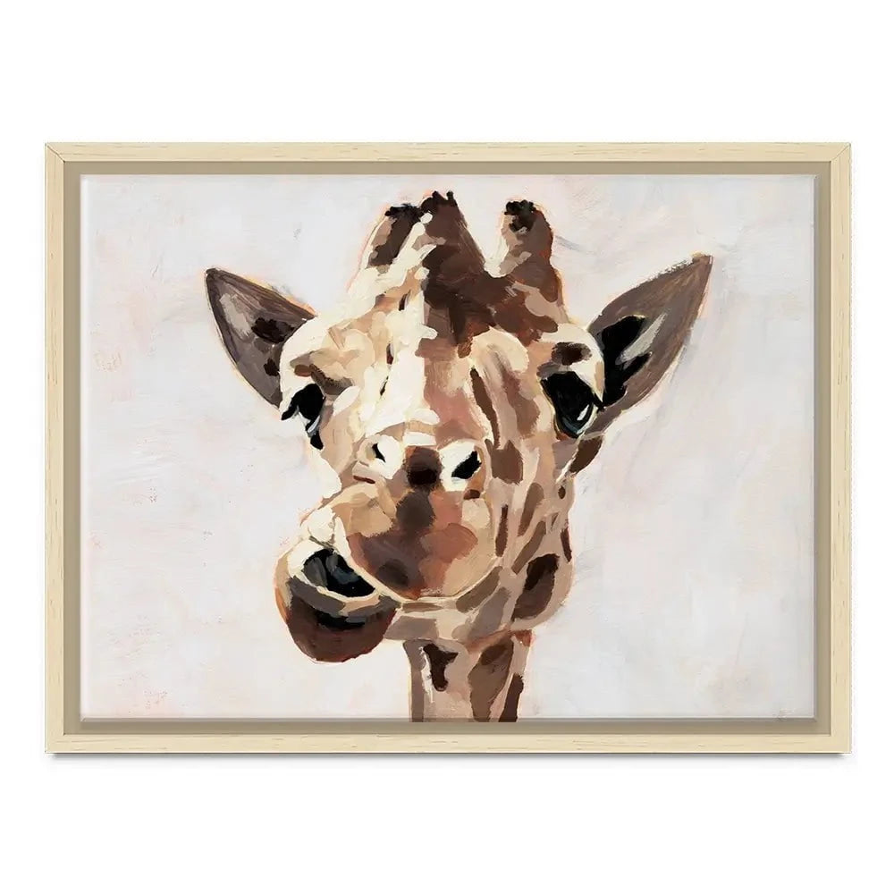 Giraffe's Gaze 2 Canvas Print Giraffe's Gaze 2 Canvas Print wall art product Victoria Barnes