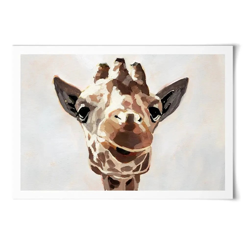 Giraffe's Gaze Art Print Giraffe's Gaze Art Print wall art product Victoria Barnes
