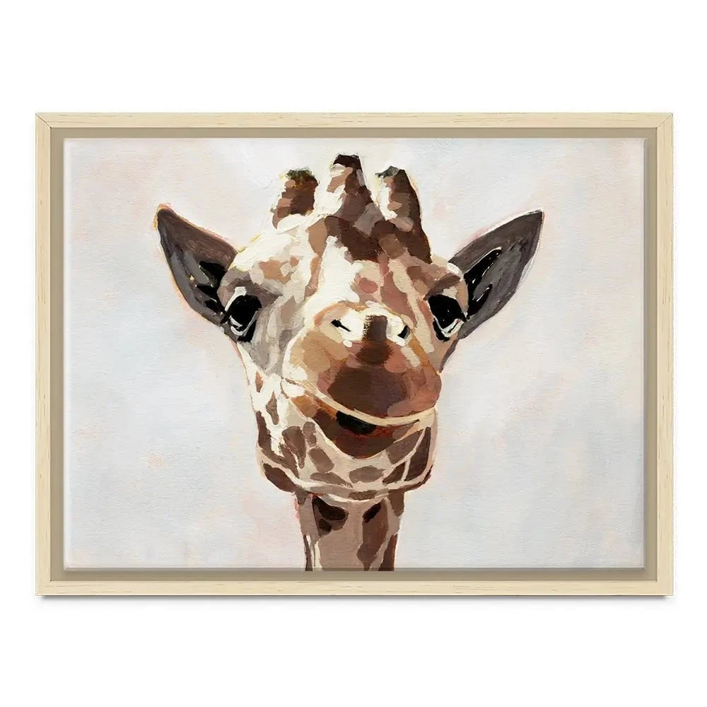 Giraffe's Gaze Canvas Print Giraffe's Gaze Canvas Print wall art product Victoria Barnes