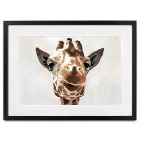 Giraffe's Gaze Framed Art Print Giraffe's Gaze Framed Art Print wall art product Victoria Barnes