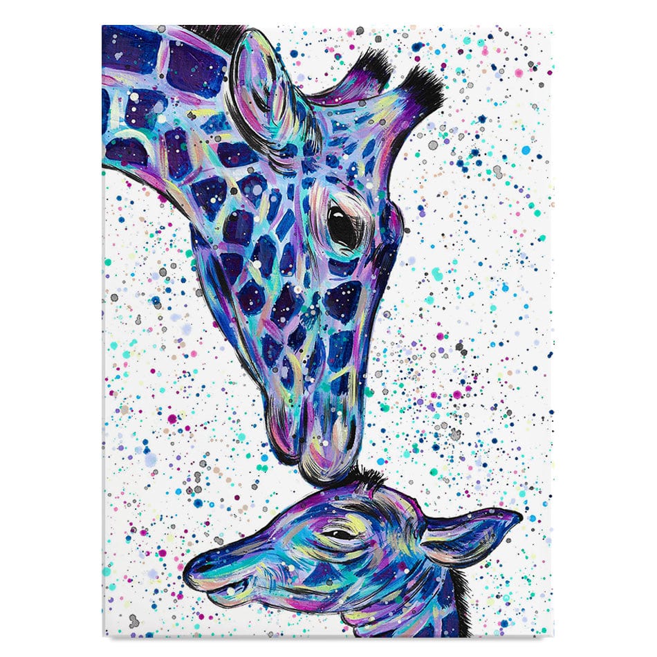 Giraffes Milly And Max Canvas Print wall art product Emma LC Art