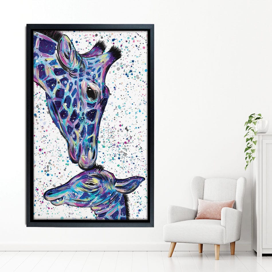 Giraffes Milly And Max Canvas Print wall art product Emma LC Art