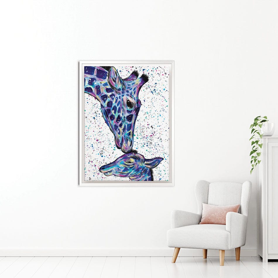 Giraffes Milly And Max Canvas Print wall art product Emma LC Art