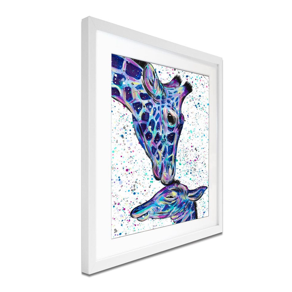 Giraffes Milly And Max Framed Art Print wall art product Emma LC Art