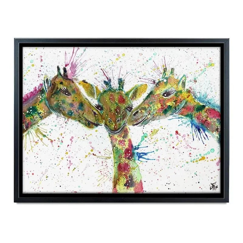 Giraffes Together Canvas Print Giraffes Together Canvas Print wall art product Jamie Taylor