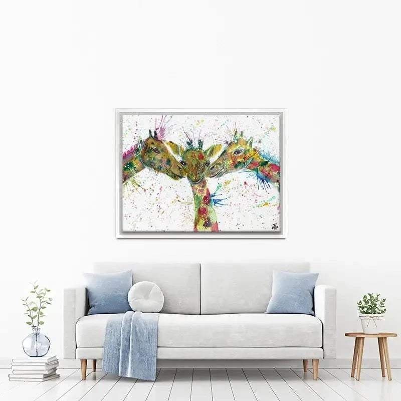 Giraffes Together Canvas Print Giraffes Together Canvas Print wall art product Jamie Taylor