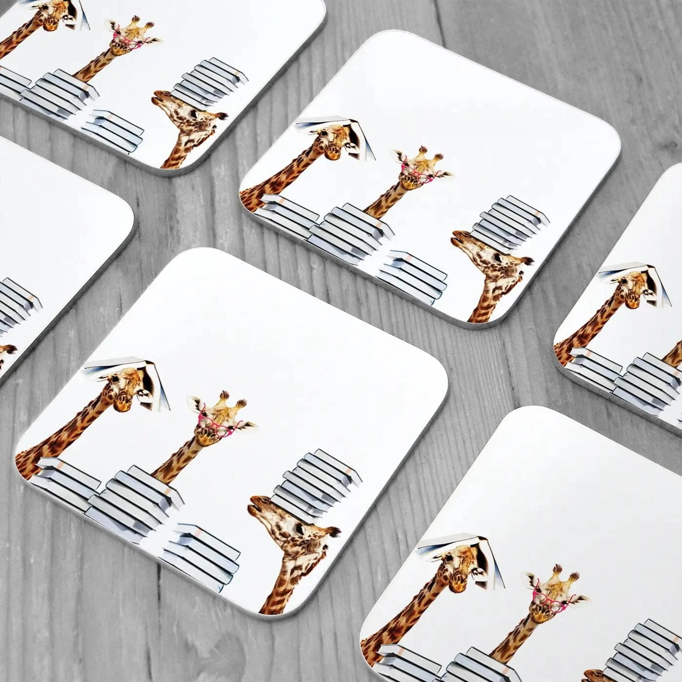 Giraffes With Books Coaster Set Rainbow Soul Tree Coaster Set | Rainbow Soul Tree Art Coasters wall art product Sergey Novikov / Shutterstock