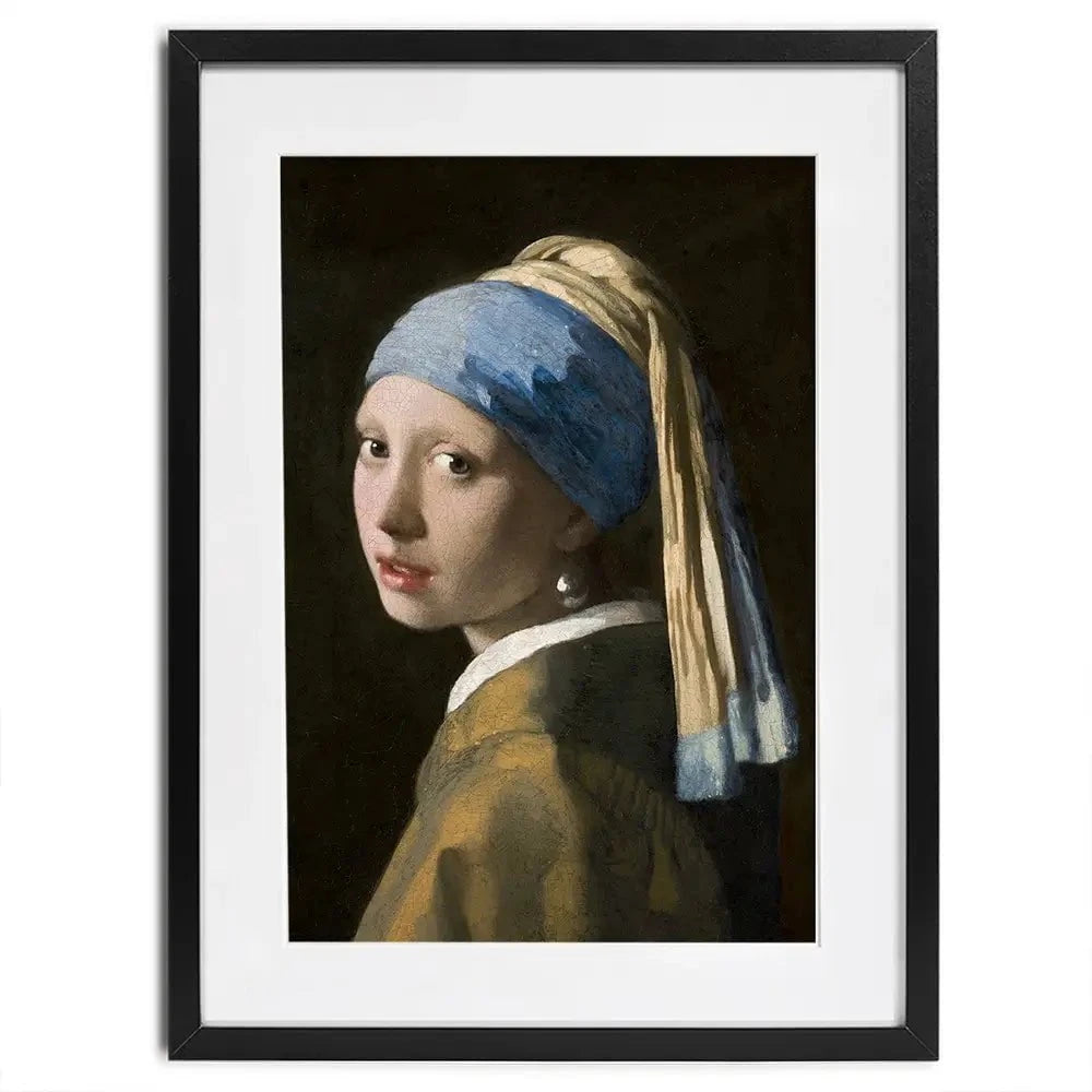 Girl With A Pearl Earring Framed Art Print