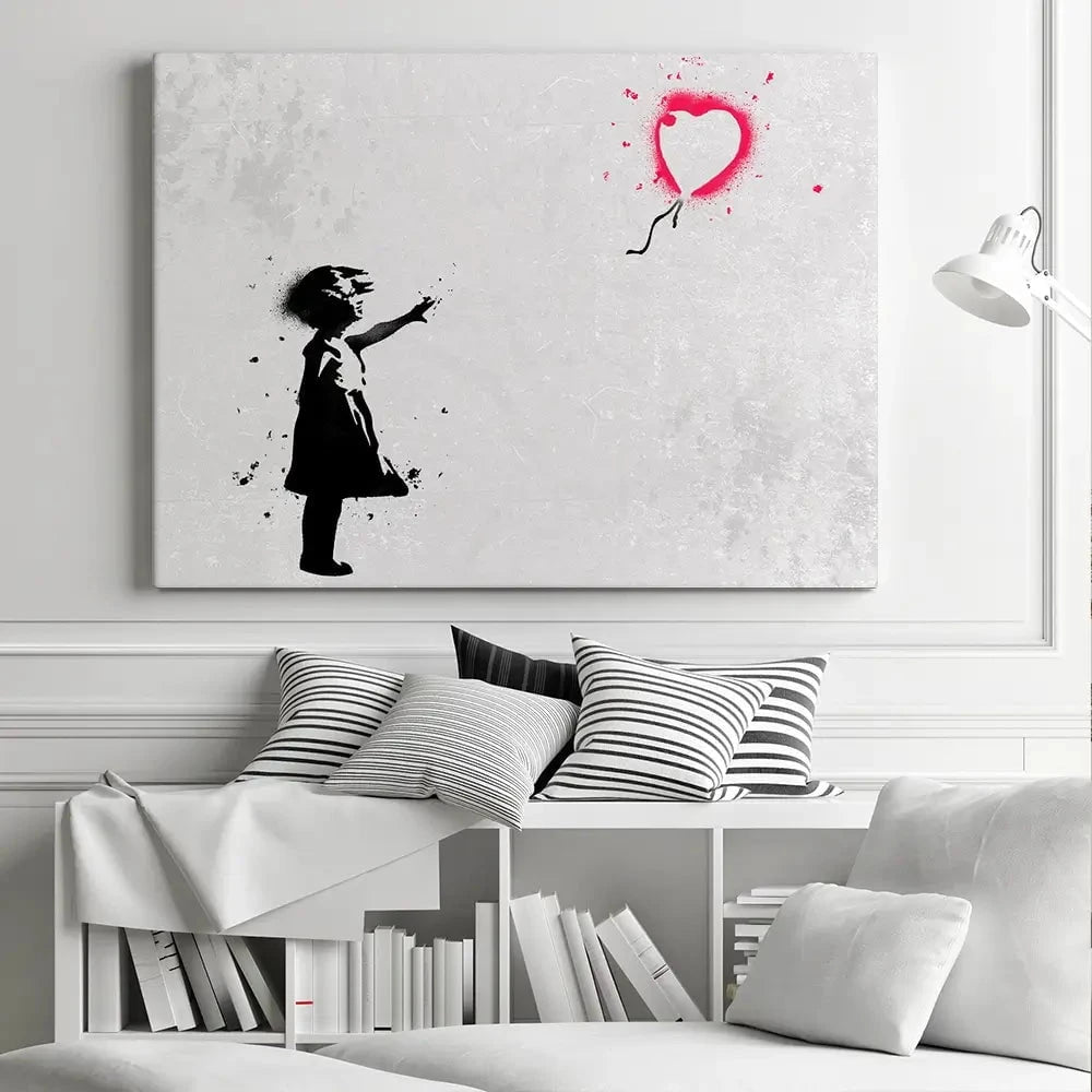 Girl With Balloon Canvas Print Girl With Balloon Canvas Print wall art product Banksy