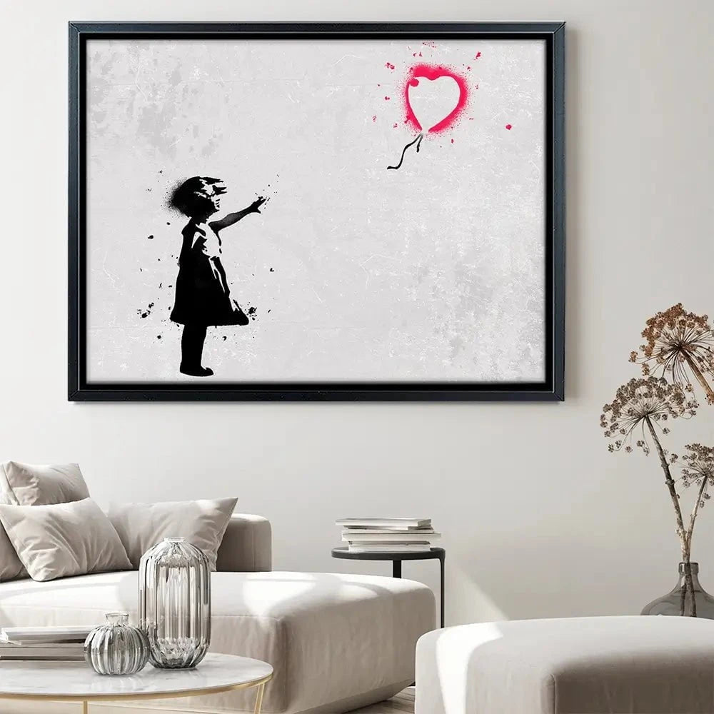 Girl With Balloon Canvas Print Girl With Balloon Canvas Print wall art product Banksy