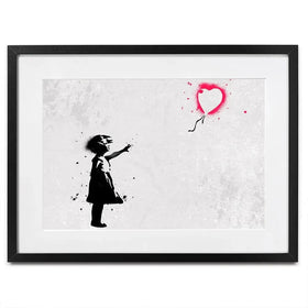 Girl With Balloon Framed Art Print Girl With Balloon Framed Art Print wall art product Banksy