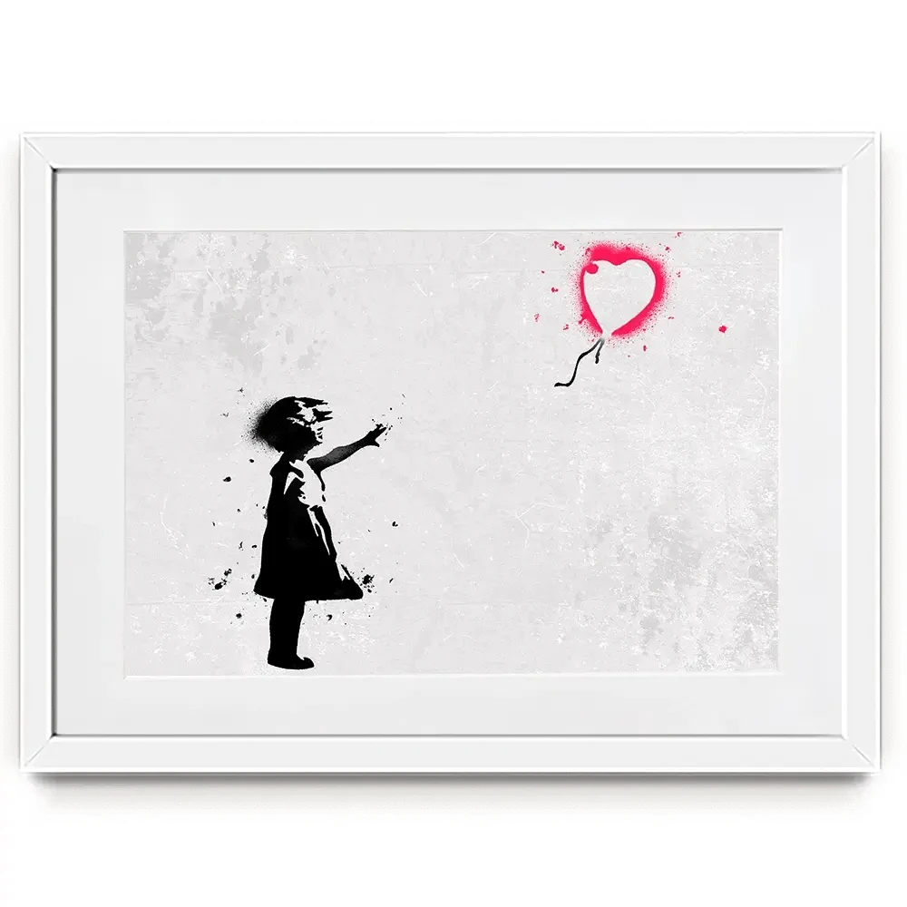 Girl With Balloon Framed Art Print Girl With Balloon Framed Art Print wall art product Banksy