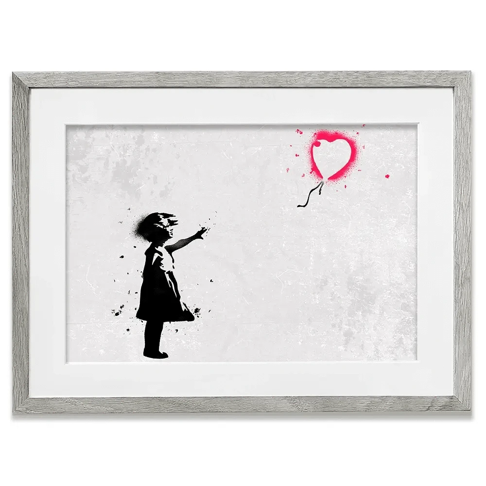 Girl With Balloon Framed Art Print Girl With Balloon Framed Art Print wall art product Banksy