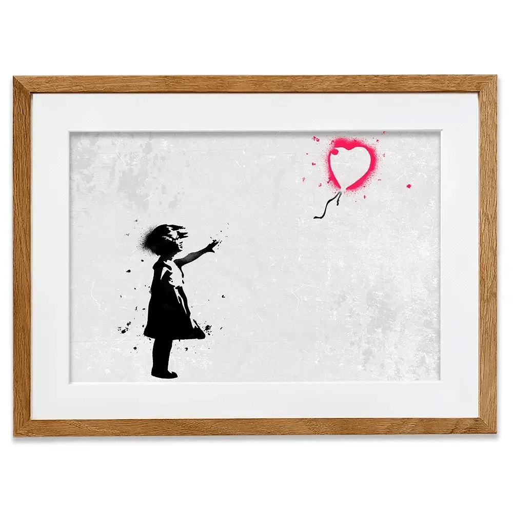 Girl With Balloon Framed Art Print Girl With Balloon Framed Art Print wall art product Banksy