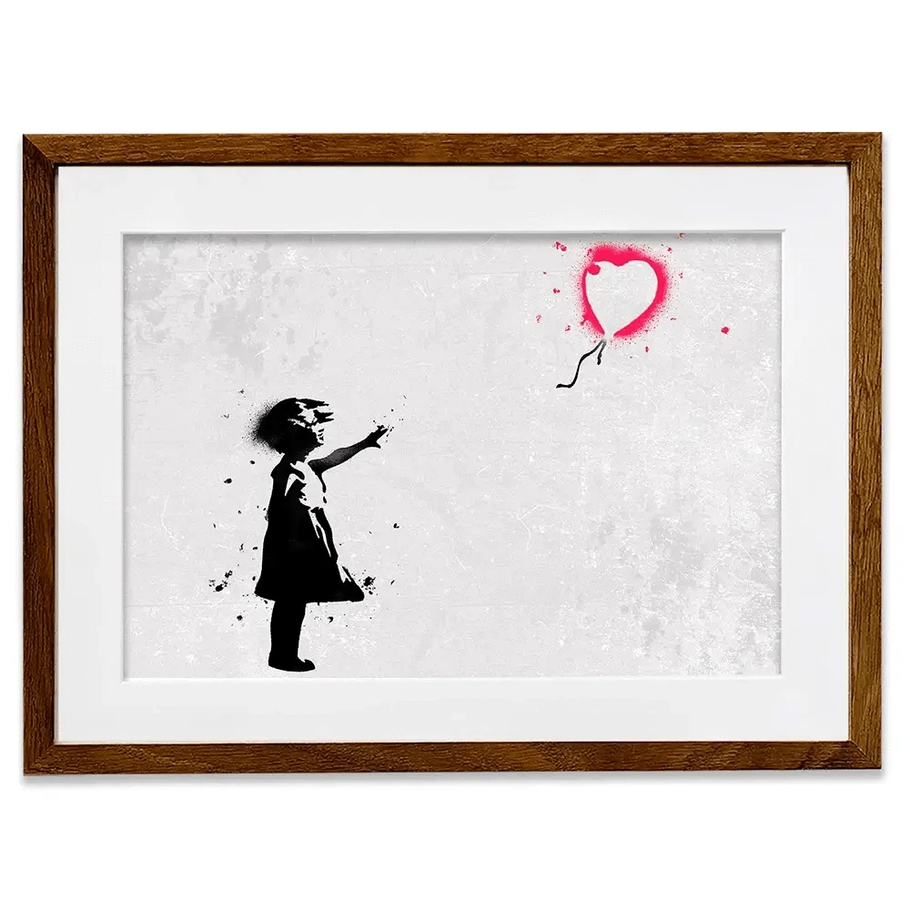 Girl With Balloon Framed Art Print Girl With Balloon Framed Art Print wall art product Banksy