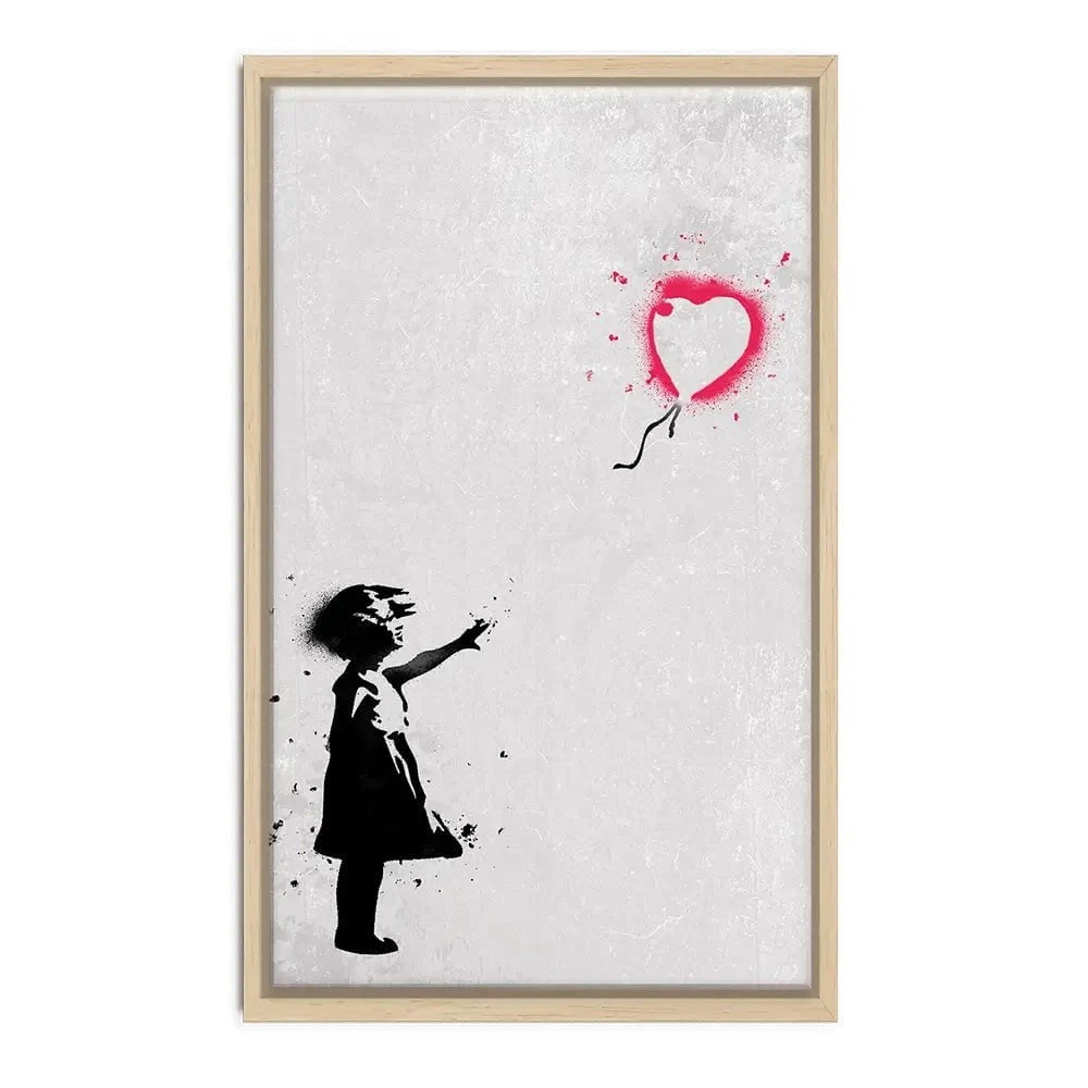 Girl With Balloon Portrait Canvas Print Girl With Balloon Portrait Canvas Print wall art product Banksy