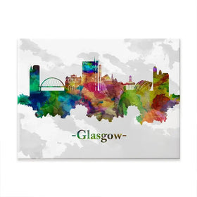 Glasgow In Colour Canvas Print Glasgow In Colour Canvas Print wall art product Towseef Dar / Shutterstock