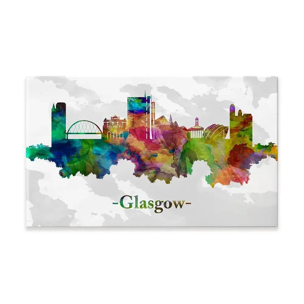 Glasgow In Colour Canvas Print Glasgow In Colour Canvas Print wall art product Towseef Dar / Shutterstock