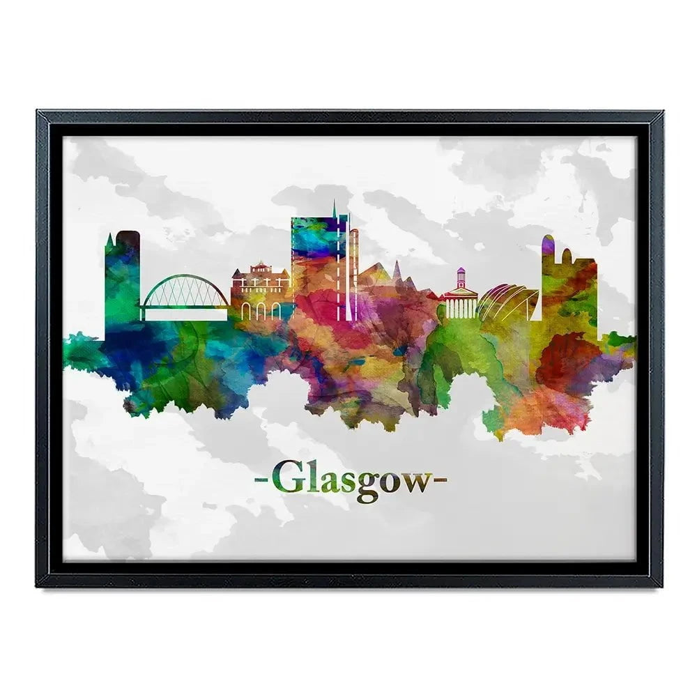 Glasgow In Colour Canvas Print Glasgow In Colour Canvas Print wall art product Towseef Dar / Shutterstock