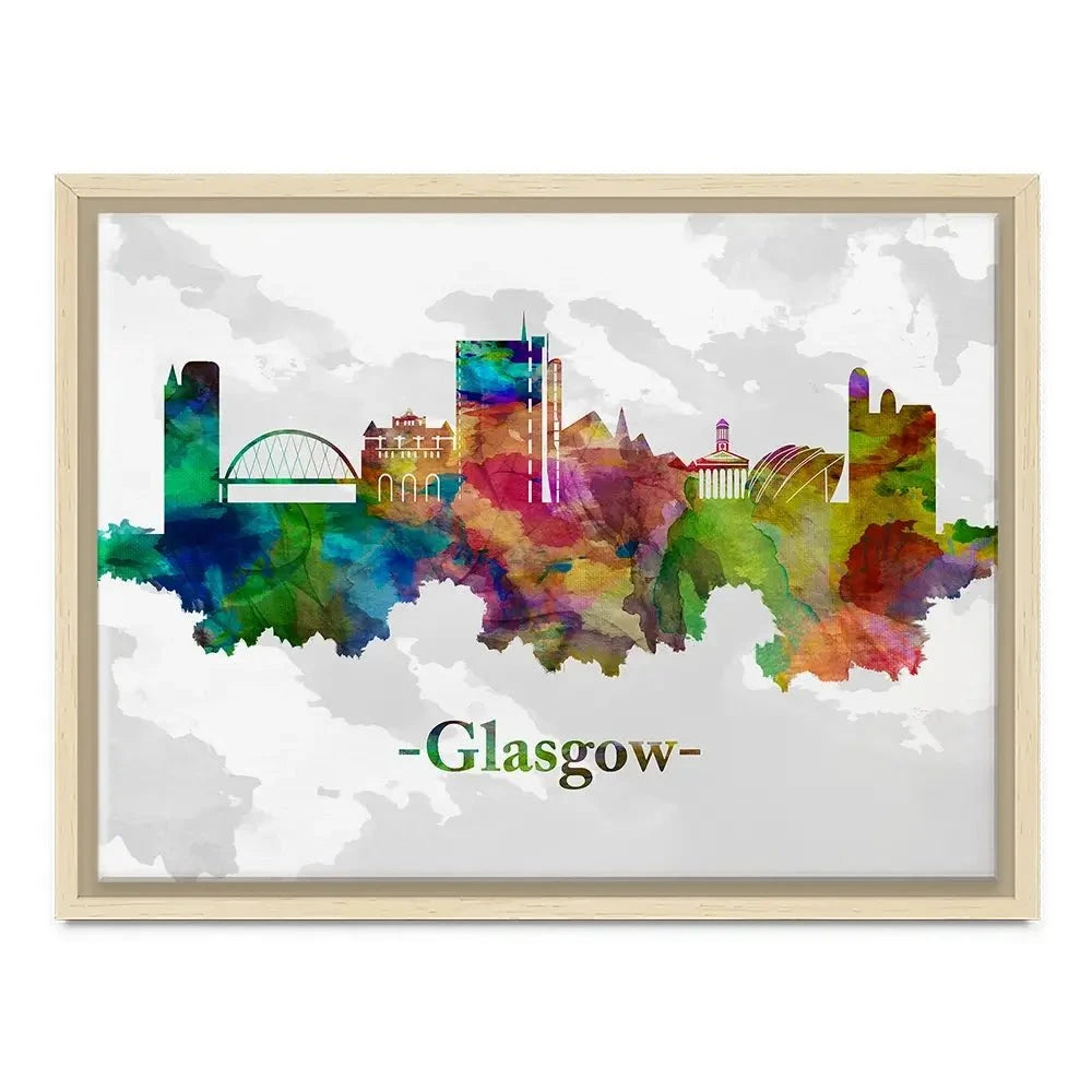 Glasgow In Colour Canvas Print Glasgow In Colour Canvas Print wall art product Towseef Dar / Shutterstock