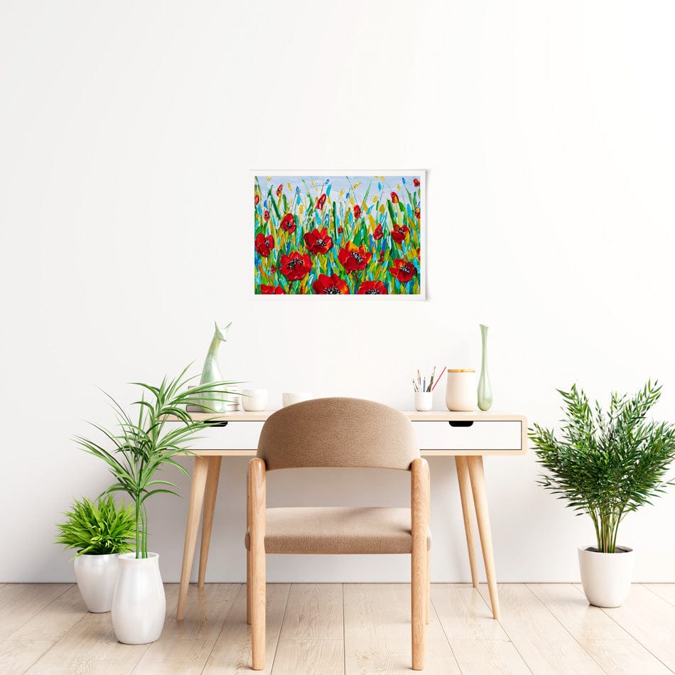 Glorious Poppies Art Print wall art product / Shutterstock