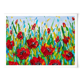 Glorious Poppies Art Print wall art product / Shutterstock