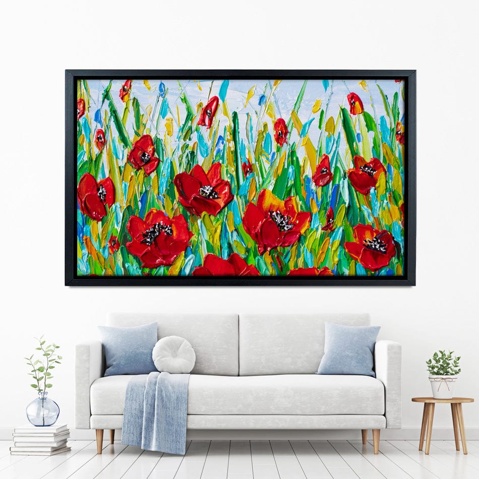 Glorious Poppies Canvas Print wall art product Olga Tkachyk