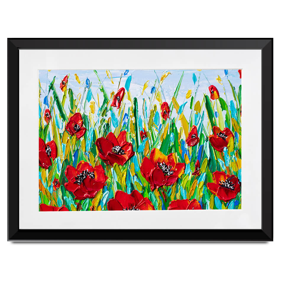Glorious Poppies Framed Art Print Glorious Poppies Framed Art Print wall art product Olga Tkachyk
