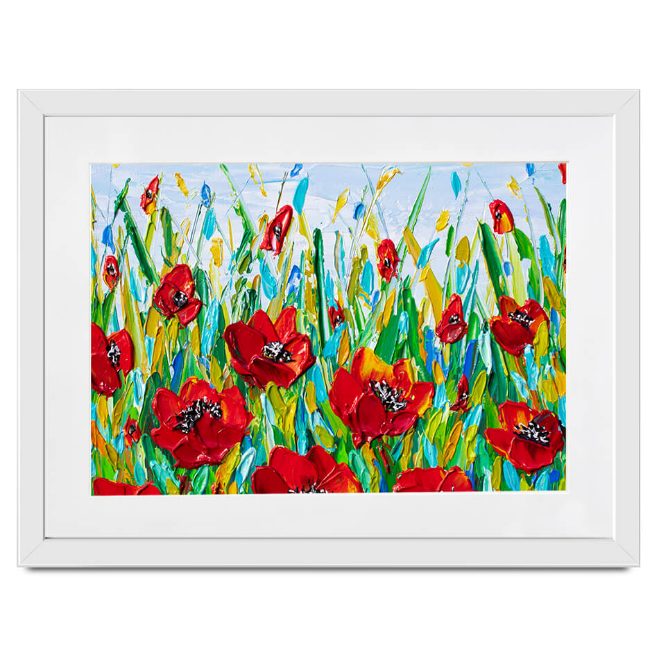Glorious Poppies Framed Art Print Glorious Poppies Framed Art Print wall art product Olga Tkachyk