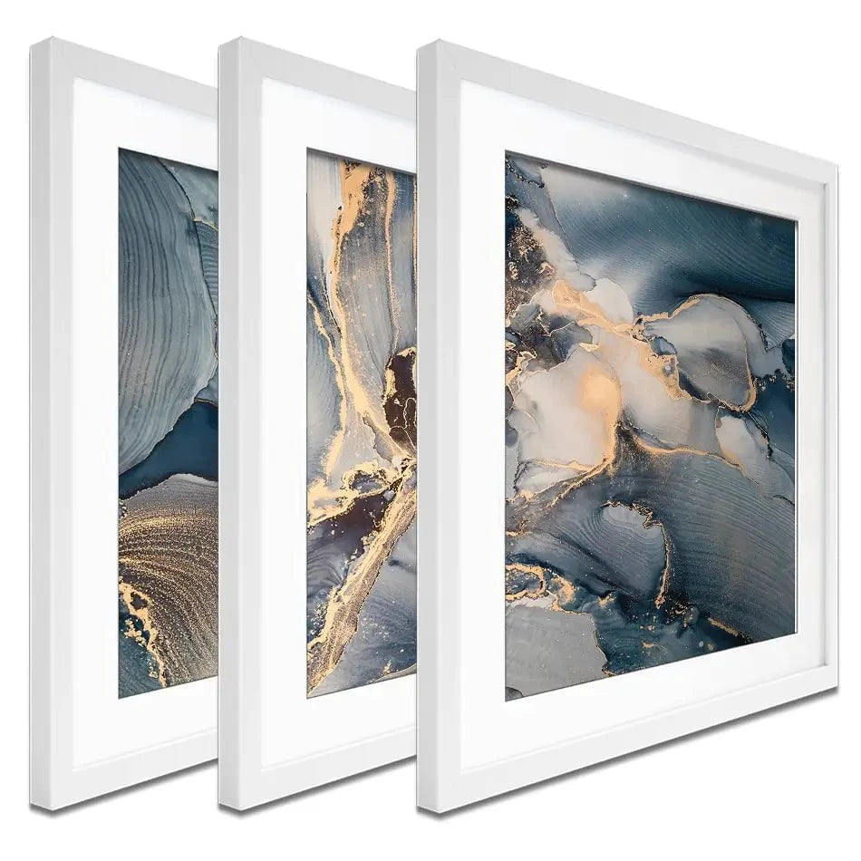 Glowing Marble Framed Art Print Trio Glowing Marble Framed Art Print Trio wall art product coldsun777 / Shutterstock