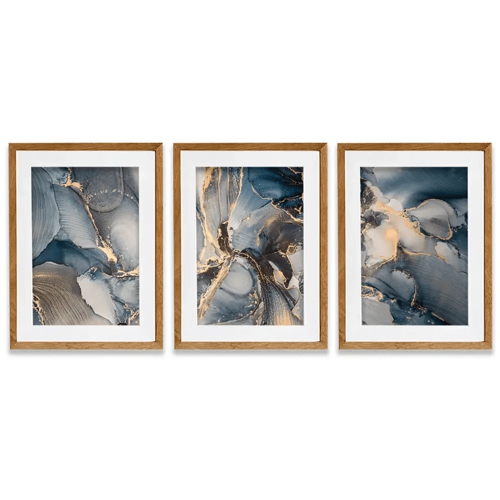 Glowing Marble Framed Art Print Trio Glowing Marble Framed Art Print Trio wall art product coldsun777 / Shutterstock