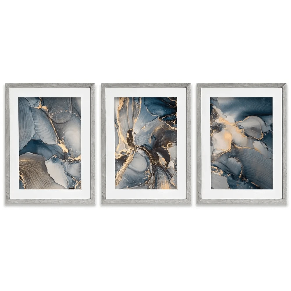 Glowing Marble Framed Art Print Trio Glowing Marble Framed Art Print Trio wall art product coldsun777 / Shutterstock