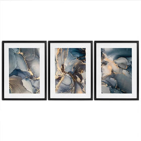 Glowing Marble Framed Art Print Trio Glowing Marble Framed Art Print Trio wall art product coldsun777 / Shutterstock