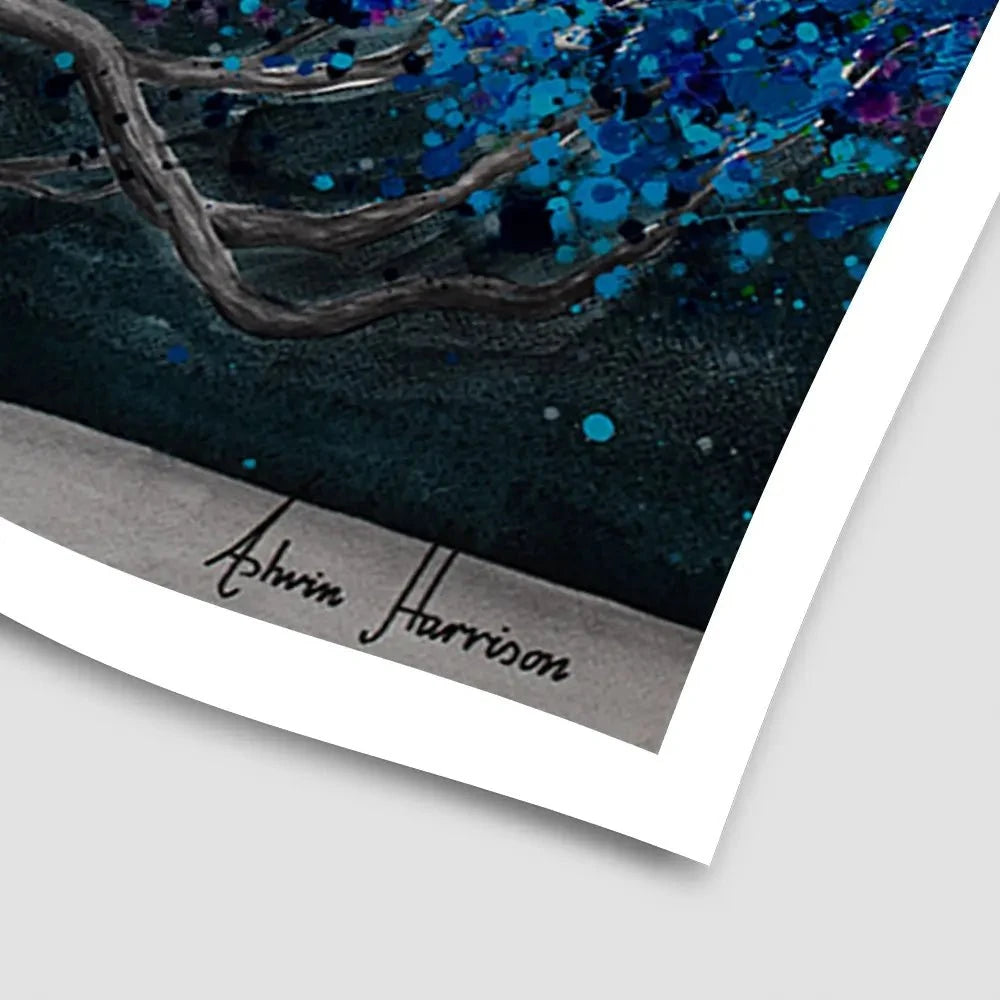 Glowing Midnight Tree Art Print Glowing Midnight Tree Art Print wall art product Ashvin Harrison